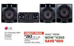 House & Home LG 2.1 Channel HiFi System offer