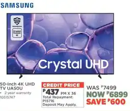 House & Home Samsung 50-Inch 4K UHD TV offer