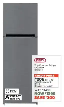 House & Home Defy Top Freezer Fridge offer