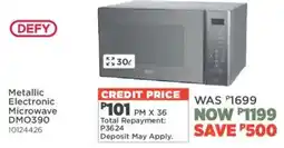 House & Home Defy Metallic Electronic Microwave offer