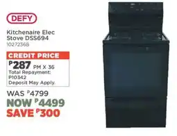 House & Home Defy Kitchenaire Elec Stove offer