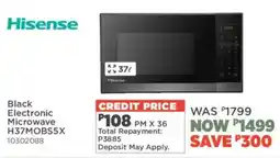 House & Home Hisense Black Electronic Microwave offer