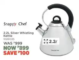 House & Home Snappy Chef Silver Whistling Kettle offer