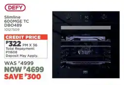 House & Home Defy Slimline 600MGE TC DBO489 offer