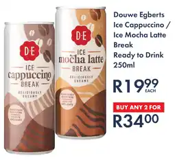 President Hyper Douwe Egberts Ice Cappuccino/ Ice Mocha Latte Break Ready to Drink offer