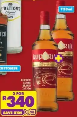 Shoprite Klipdrift export brandy offer