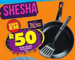 Shoprite Frying pan with nylon spatula offer