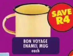 Shoprite Bon voyage enamel mug offer