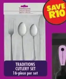 Shoprite Traditions cutlery set offer
