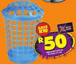 Shoprite Linen basket with lid offer
