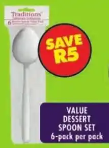 Shoprite Value dessert spoon set offer