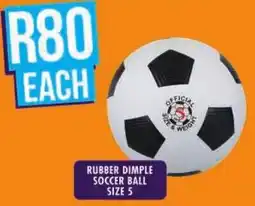 Shoprite Rubber dimple soccer ball offer