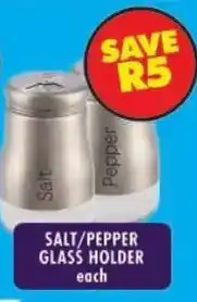 Shoprite Salt/ pepper glass holder offer