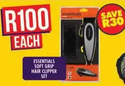 Shoprite Essentials soft grip hair clipper set offer