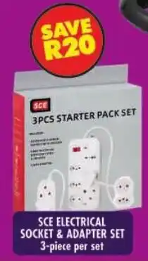 Shoprite Sce electrical socket & adapter set offer