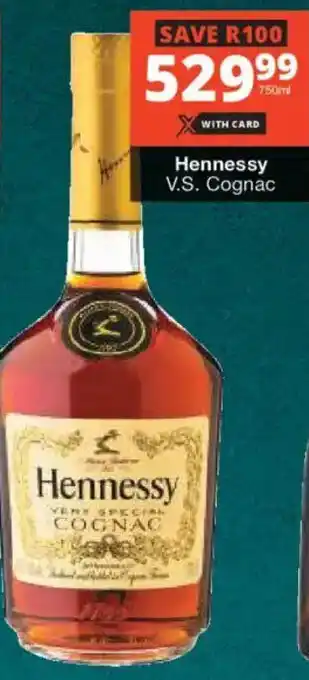 Checkers Liquor Shop Hennessy V.S. Cognac offer