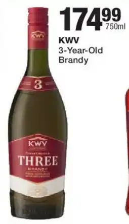 Checkers Liquor Shop KWV 3-Year-Old Brandy offer