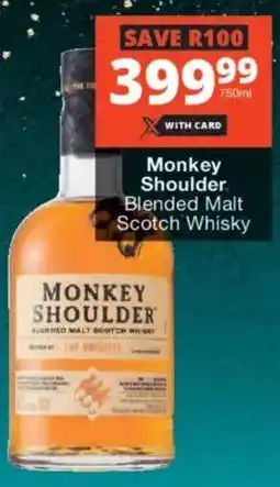 Checkers Liquor Shop Monkey Shoulder Blended Malt Scotch Whisky offer