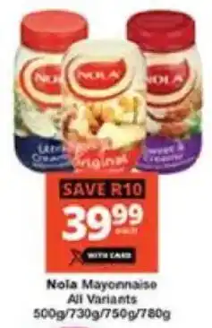 Checkers Nola Mayonnaise All Variants offer