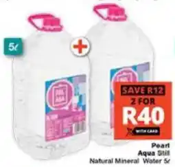 Checkers Pearl Aqua Still Natural Mineral Water offer