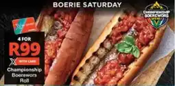 Checkers Championship Boerewors Roll offer