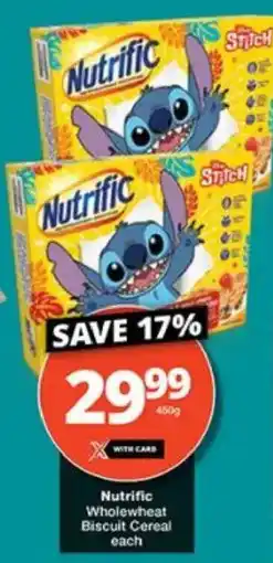 Checkers Nutrific Wholewheat Biscuit Cereal offer