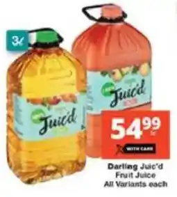 Checkers Darling Juic'd Fruit Juice All Variants offer