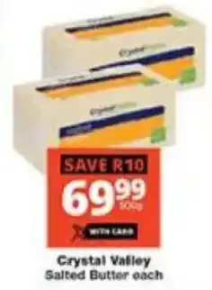 Checkers Crystal Valley Salted Butter offer