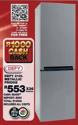 Lewis Defy metallic fridge offer