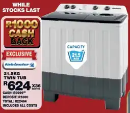 Lewis Kelvinator twin tub offer