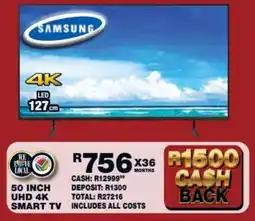 Lewis Samsung 50 inch UHD 4K Smart TV offer