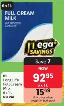 Makro m Long Life Full Cream Milk offer