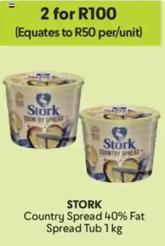 Makro Stork Country Spread 40% Fat Spread Tub offer