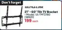Makro Ultra-link 21"-60" Tilt TV Bracket offer