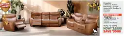 House & Home Kingston 3 Action Reclining Lounge Suite With Rocker & Console offer
