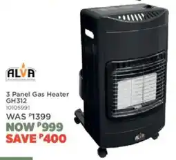 House & Home Alva 3 Panel Gas Heater offer
