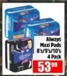 Devland Cash And Carry Always Maxi Pads offer