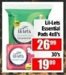Devland Cash And Carry Lil-Lets Essential Pads offer
