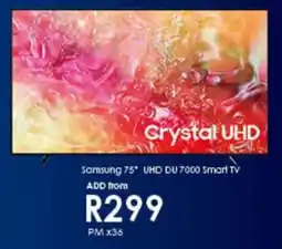 Chatz Connect Samsung 75" UHD DU 7000 Smart TV offer