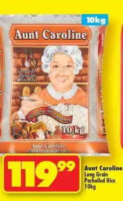 Shoprite Aunt Caroline Long Grain Parboiled Rice 10kg offer