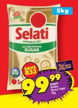 Shoprite SELATI GOLDEN BROWN SUGAR 5kg offer