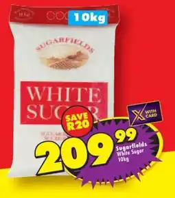 Shoprite SUGARFIELDS WHITE SUGAR 10kg offer