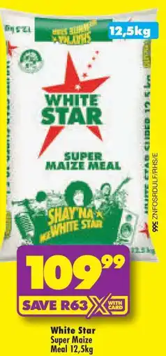 Shoprite White Star Super Maize Meal 12,5kg offer