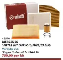 Goldwagen Mercedes filter kit offer