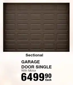 Build It Sectional garage door single with motor offer