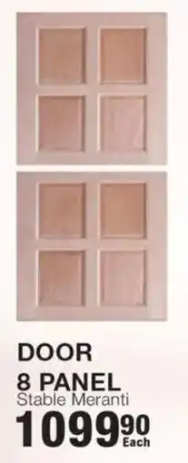 Build It Door 8 panel stable meranti offer