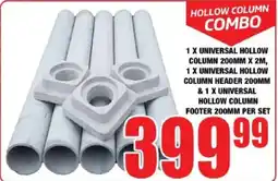 Boxer Build Hollow column combo offer