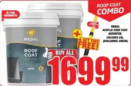 Boxer Build Medal acrylic roof coat assorted colours offer