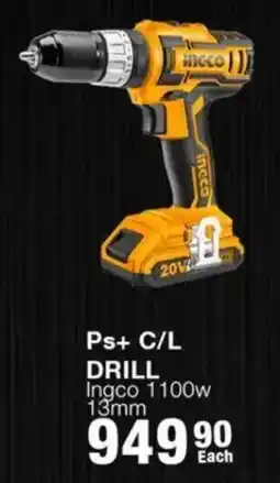 Build It Ingco 1100w Ps+ C/L Drill offer