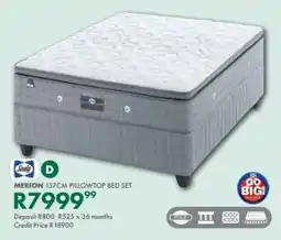 Beares Sealy merion 137cm pillowtop bed set offer